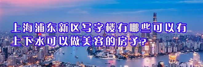 22"上海浦東新區(qū)寫字樓有哪些可以有上下水可以做美容的房子？"